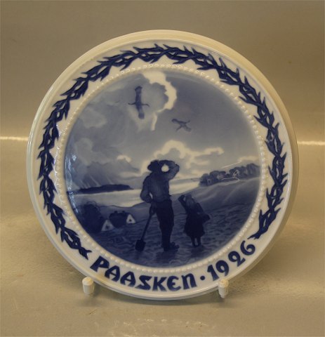 B&G Porcelain Easter Plate 1926 Farmer 18.5 cm