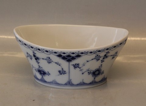 Blue Fluted Danish Porcelain half lace 732-1 Finger bowl 8.5 x 15 cm