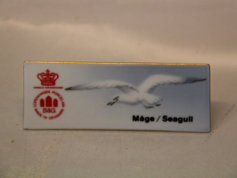 B&G Seagull Porcelain with gold dealer sign