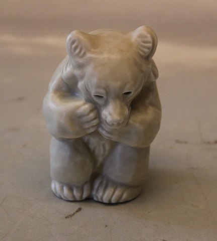 Celadon Royal Copenhagen Art Pottery 21435 Polar bear cub 8.5 cm