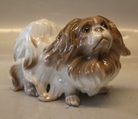 Sjælden B&G hundefigur B&G 2014 Pekingeser 13 x 18 cm