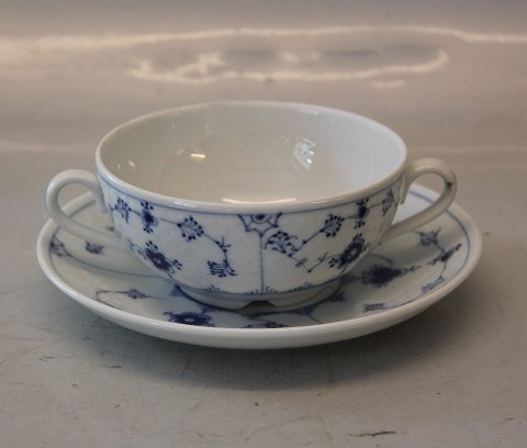 1029 Soup cup 5.5 x 12 cm + 2 handles & saucer 17.8 cm  Bouillon cup  (768)  B&G 
Blue Traditional -  tableware Hotel
