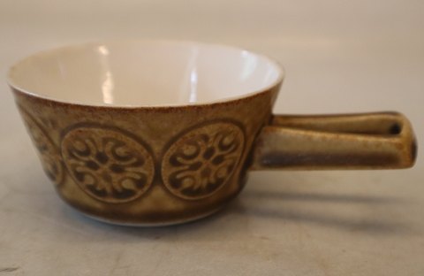 Bauta bowl with handle 4 x 12 cm Danish Retro tableware from Kronjyden Randers 
IHQ