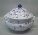 Blue Fluted Danish Porcelain 224-1 Tureen, round ca 25 x 32 cm
