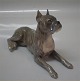 Royal Copenhagen figurine 
3635 RC Boxer dog lying, brindle  HC 15 x 9.5 cm