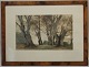 Peter Ilsted Opus 67 Color mezzotinte etching Winther Landscape