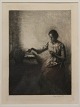 Opus 19. Cantharelles 18.5 x 13.5 Etching in black. Signered Peter Ilsted 1893 
Framed 36 x 28.5 cm