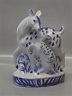 Danish Art Pottery
Kahler Deer with fawn with and blue decoration 18 x 20 cm Knud Kyhn 13/12 1923 
KK