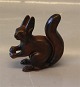 Bing & Groendahl B&G Art Pottery B&G 2177 Squirrel 8 cm Sv. Jespersen
