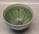 Royal Copenhagen Art Pottery RC Green Glazed Bowl with decoration inside 9 x 
14.5 cm GB Gerd Boegelund