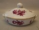 8170-427 Old Oval Lidded dish 30 cm Purple Danish Porcelain Purpur Flower with 
gold braided Tableware