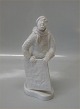 Kongelig Dansk hvid figur 4092 Mand med maleri ca 20 cm
