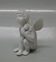 Dahl Jensen figurine 1163 Cupid with rose (Blanc de chine) (DJ) 10 cm
