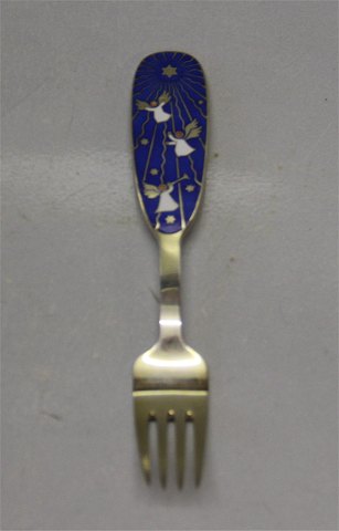 Anton Michelsen Christmas Fork 1953 Herald Angels Ebbe and Karen Clemmenson, 
signed EK