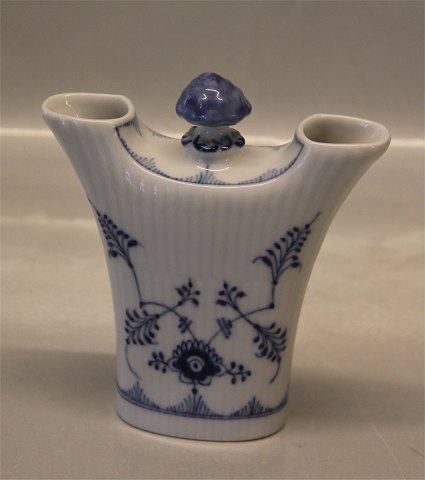 Kongelig Dansk Porcelæn Musselmalet  2169-1 To-armet vase 13.5 x 12 cm Hotel?
