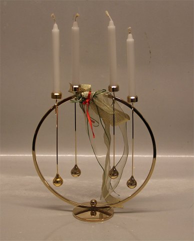 Candle holder Danish Design Asmussen gilt candlestick