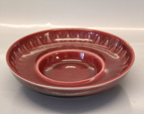 Royal Copenhagen Art Pottery Oxblood glaze 22020? RC Bowl 5.5 x 21 cm, Gerd 
Bøgelund, May 1963
