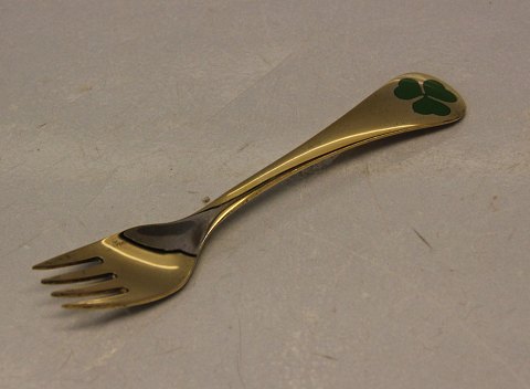 Georg Jensen Annual Fork 1979 Gilt Silver