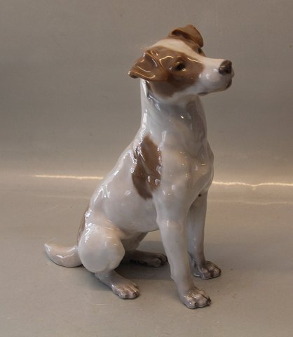 Royal Copenhagen 0753 RC Sitting Terrier Designed by Lauritz Jensen 1906 23 x 18 
cm