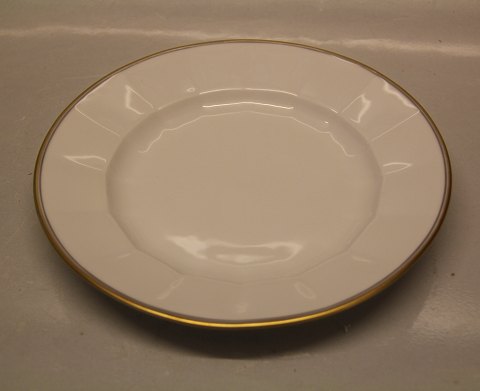 Palace 8549-1535 Dinner plate 25.5 cm (625) - Palads Royal Copenhagen White 
Angular pattern with double gold trim