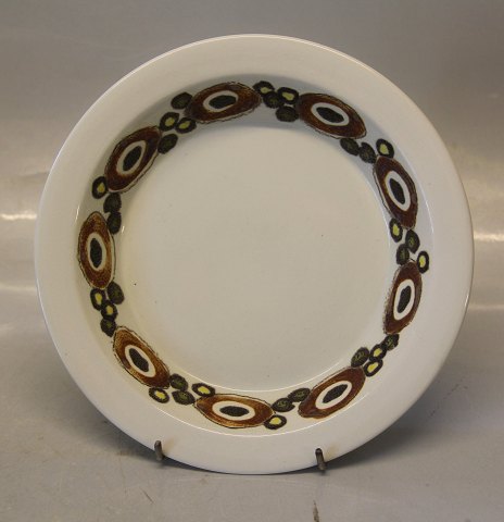 Nucella Aluminia Royal Copenhagen faience Ellen Malmer 3464 Small soup rim plate 
18.8 cm, brown