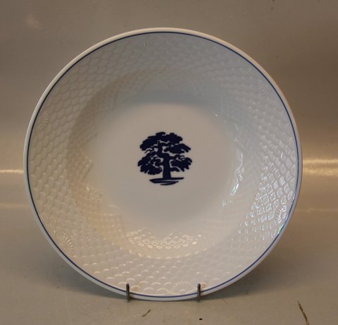 B&G "The OAK" - 1008 Large rim soup plate (Hotel) 25 cm  (714) Blue Oaktree on 
seashell tableware Hotel