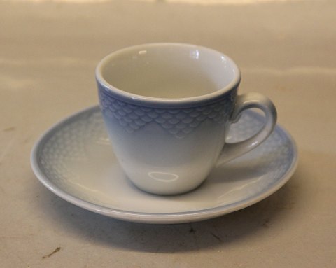 1021 Mocha Cup 5.5 cm and saucer 12 cm Hotel (740) B&G Blue tone - seashell 
tableware Hotel