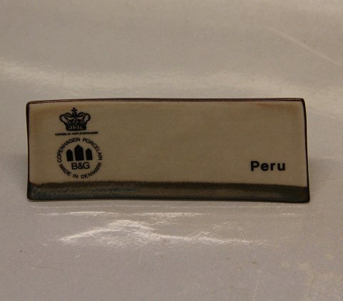 PERU B&G Stoneware Dealer Sign for Advertising:
