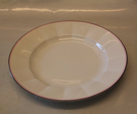 8550-1536 Luncheon plate 22 cm (621) Palace (Palads) Angular Tableware red / 
pink line