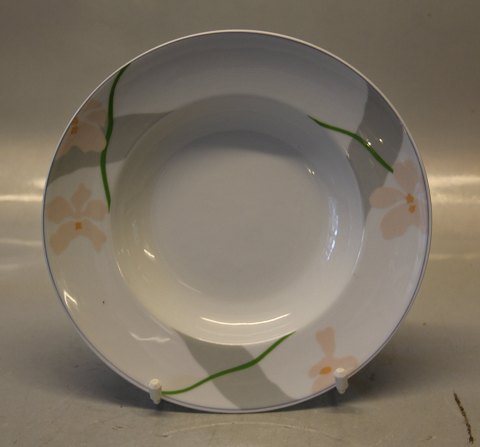 323 Small soup rim plate 22 cm Gray Orchide Modern B&G Pattern
