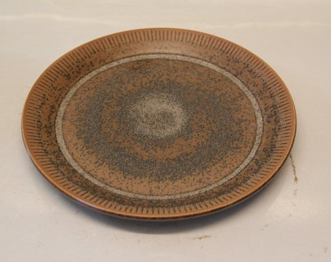 Luncheon plate 22 cm Noeddebo Brown Ceramics Stoneware Danish Art Pottery 
Knabstrup