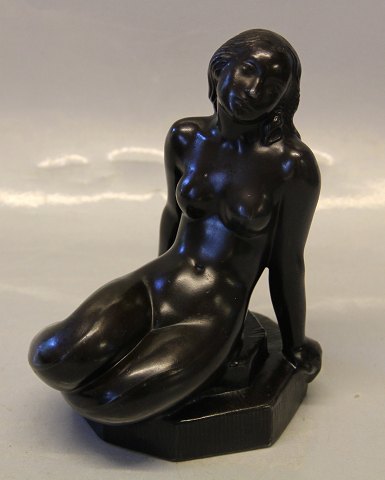 Mermaid on rock D. 282 Just Andersen 17 x 13 cm