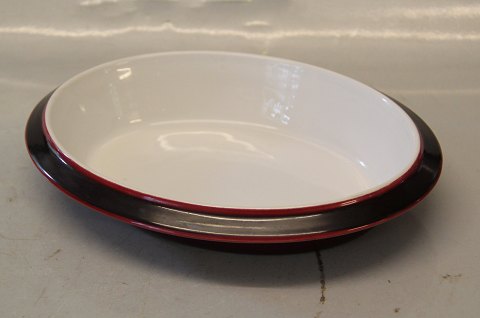 Pyrolin 2782 Oval dish 16 x 22 cm Ingvar Olsen 1959
 Aluminia  burgundy
