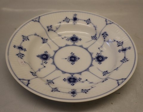 024 Small soup rim plate ca 19 cm Traditional porcelain ribbed