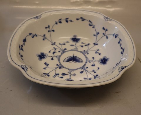 043 Large vegetable bowl 8-sided 25.5 x 8 cm (313) B&G Blue Butterfly porcelain 
