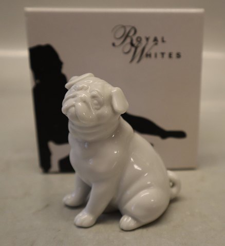 0041 Kgl. Mops 7,5 cm (2670041) Pia Langelund White Royal Whites, Royal 
Copenhagen 
