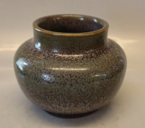 Kongelig Dansk Stentøj Kgl. Nils Thorsson Vase 13 x 15 cm fugleægsglasur ?