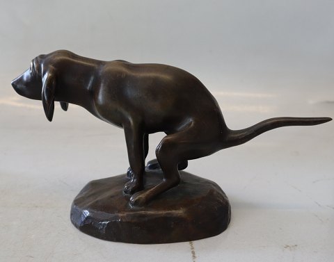 Bronze - Bloodhound puppy "Pedro" by Jean René Gauguin 1911