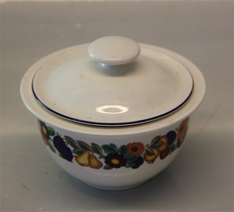 161 Bowl with lid  2.5 cl. / 11.5 cm (1739161) Golden Summer Royal Copenhagen 
Faience