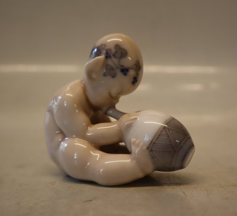 2248 RC Cherub (Faun) Drinking  6.5 x 6 cm Arno Malinowski ca 1922 Royal 
Copenhagen