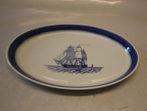 1102-46 Tray for sugar and creamer 22.5 cm Aluminia Faience Tranquebar Navy # 46
