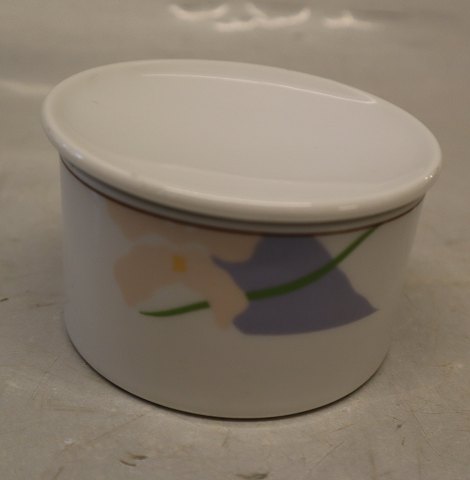 302 Sugar bowl with lid ca. 5.8 x 10 cm cylinder Blue Orchide Modern B&G Pattern