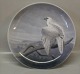 Royal Copenhagen 
Wall platter Icelandic Falcon Wilh. Th Fisher 39.5 cm