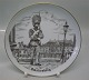 B&G Porcelain Plates with Brown Decoration
