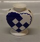 Aluminia Copenhagen Faience
Heart Vase Blue  7.5 cm  2231