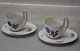 483 Art Nouveau cup with high handle 8 cm & saucer 13 x 11 cm Royal Copenhagen 
Saxon Flower