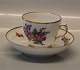 004-1548 Large Cup 6.5 x 8.5 cm and saucer 14.5 cm
 Royal Copenhagen Full Saxon Flower