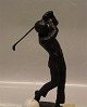 Royal Copenhagen Bronze statuette Sterett-Gittings Kelsey Golfspiller