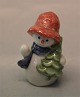 Royal Copenhagen figurine 0772 RC Snowman, Girl with Christmastree, Winther 
series figurine 6 cm (1021772) Sven Vestergaard