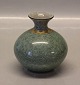 Royal Copenhagen Craquelé, (Crackelure) 457-2353 RC Green vase gray and gold 
10.5 cm